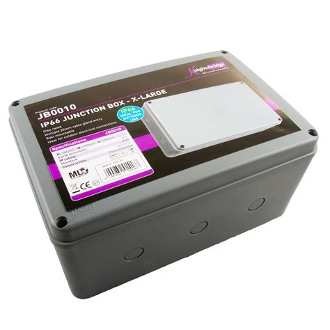 knightsbridge jb0010 x-large ip66 weatherproof junction box|knightsbridge ip66 enclosure.